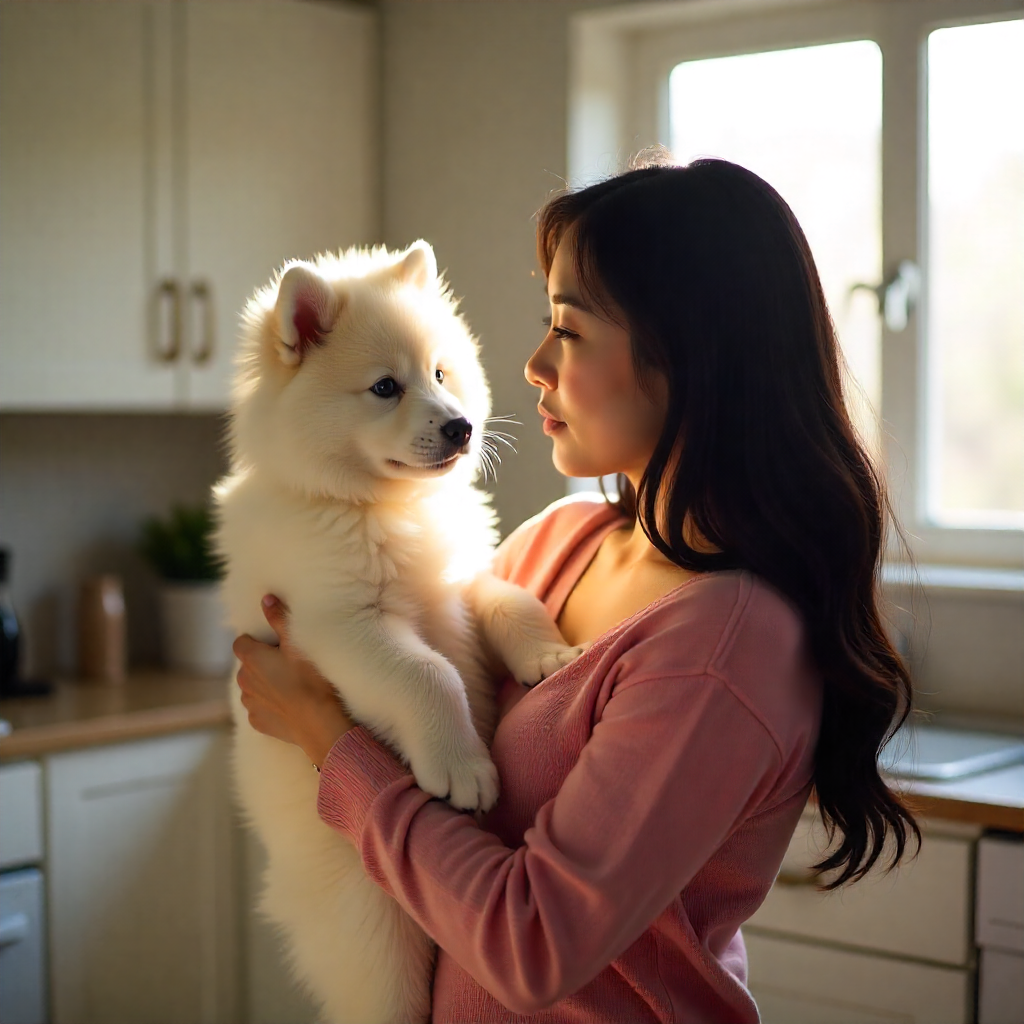 Tutor oferecendo comprimido para cachorro com petisco de forma segura